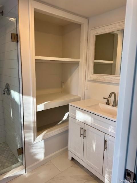 Bathroom, Glass Shower, Interior, Marble