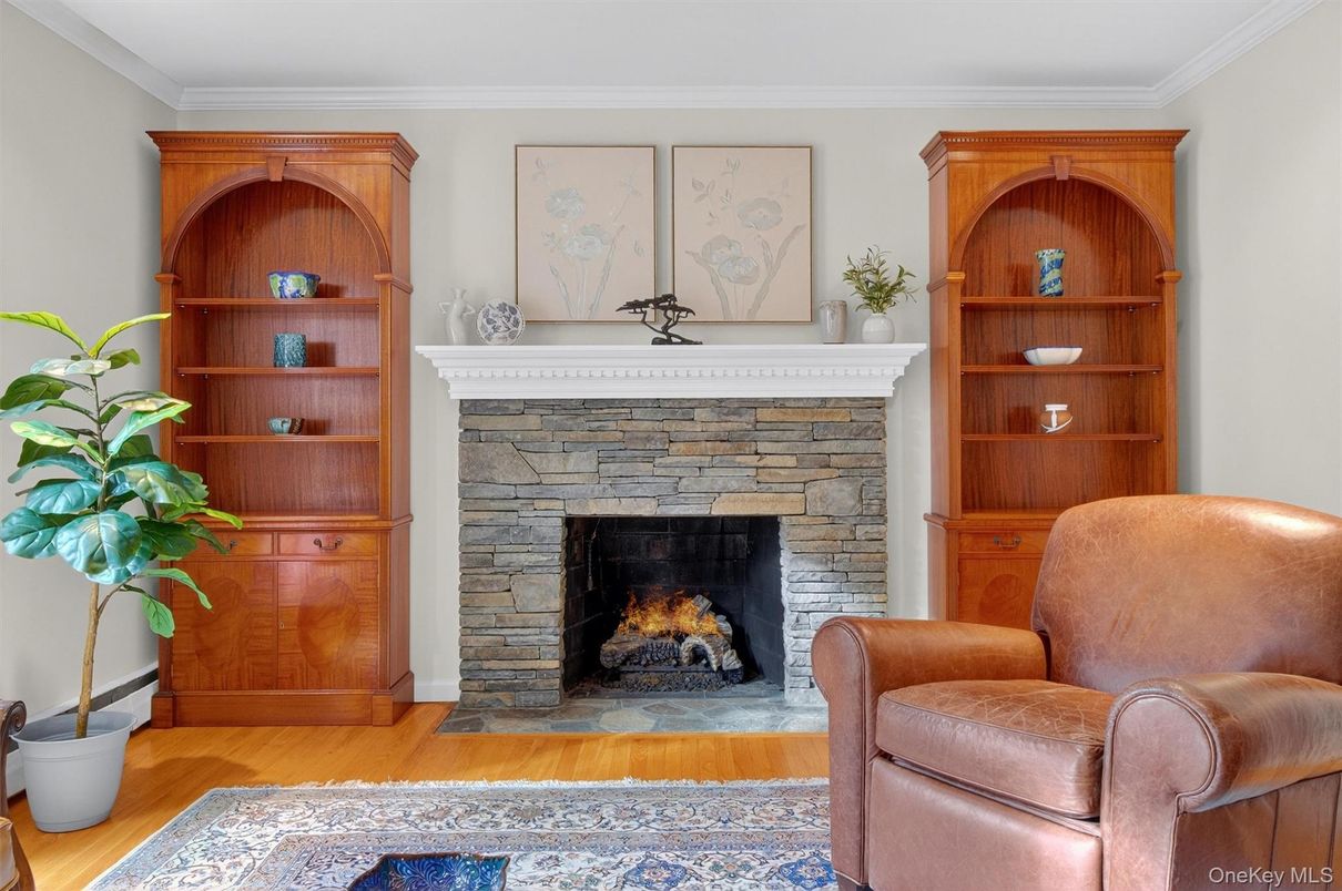Fireplace, Interior, Wood Texture Flooring