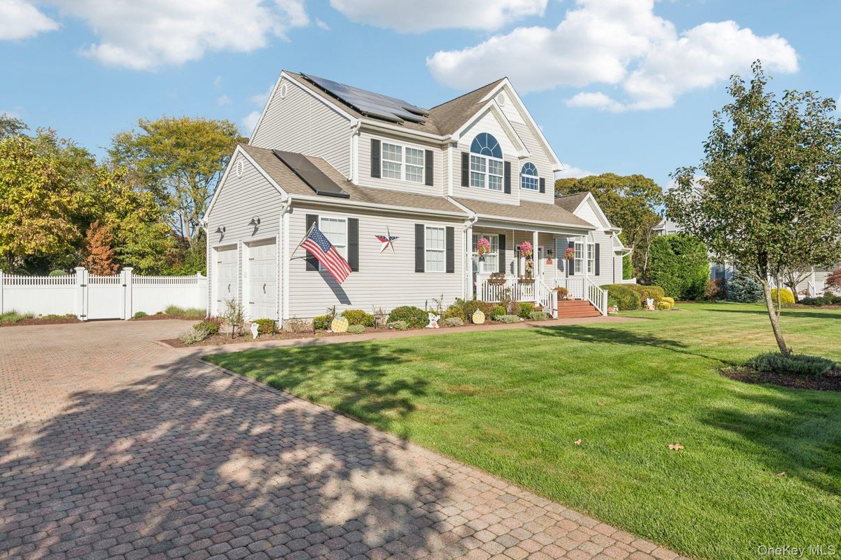 Attached, Backyard, Exterior, Facade, Solar Panels, Farmhouse