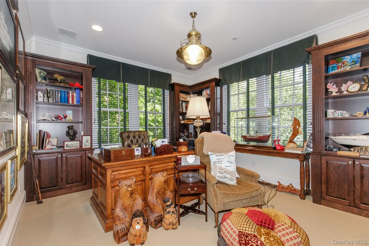 Home Office, Interior, Recessed Lighting