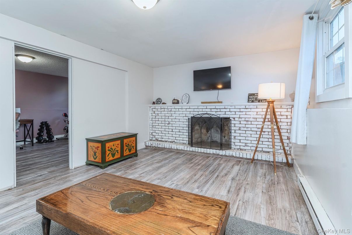 Fireplace, Interior, Wood Texture Flooring