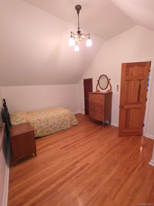 Bedroom, Interior, Pendant Lights, Wood Texture Flooring