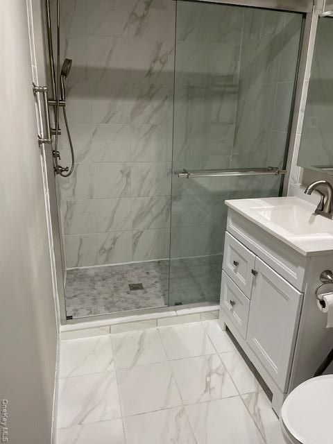 Bathroom, Glass Shower, Interior, Marble, Marble Walls