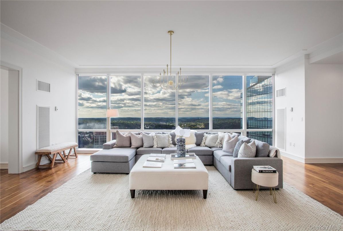 Interior, Living room, Pendant Lights, Wood Texture Flooring