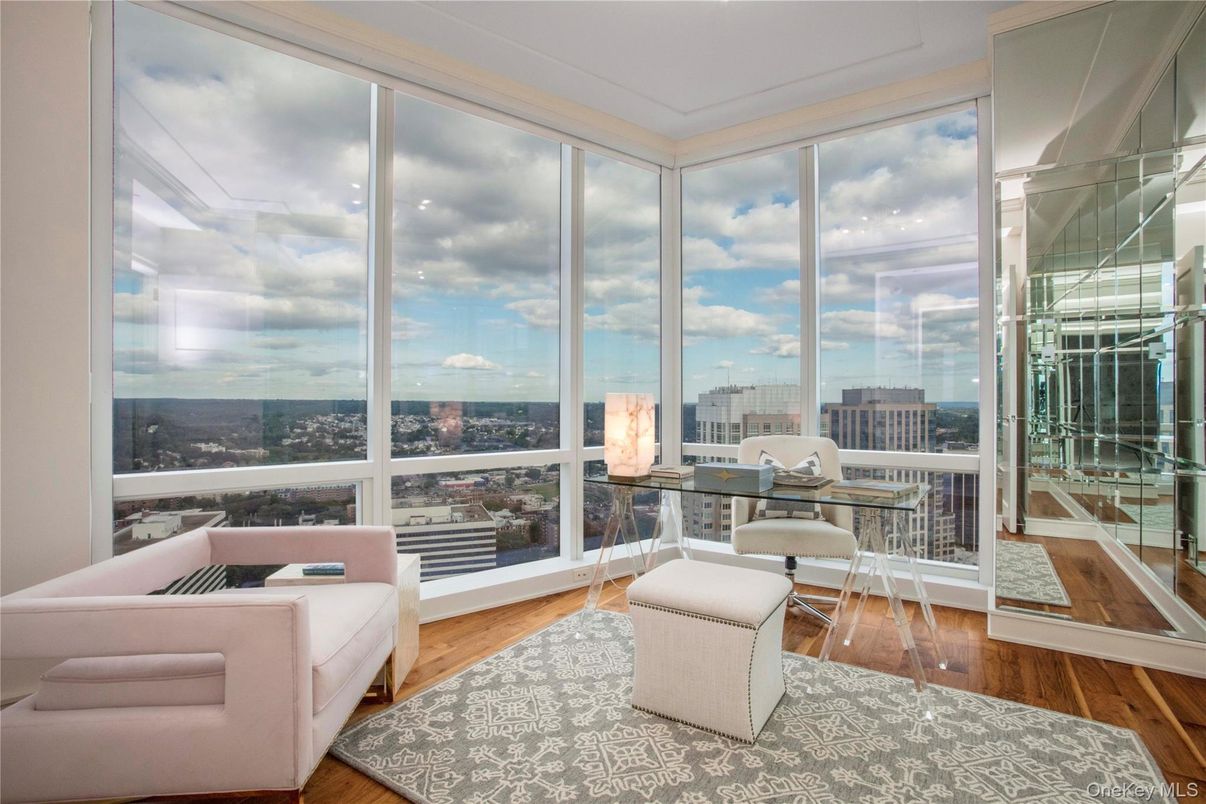 Home Office, Interior, Sun Room, Wood Texture Flooring
