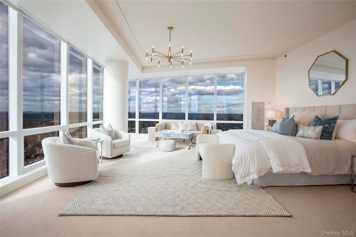 Bedroom, Interior, Pendant Lights, Water