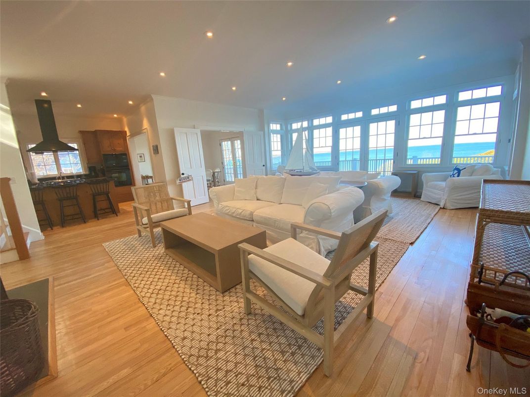 Interior, Kitchen, Living room, Recessed Lighting, Water, Wood Texture Flooring