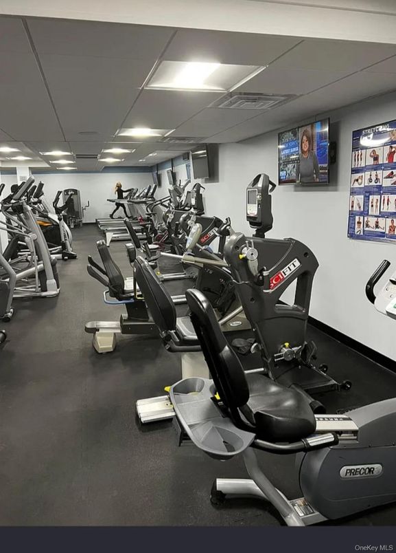 Fitness Equipment, Gym, Interior, Recessed Lighting