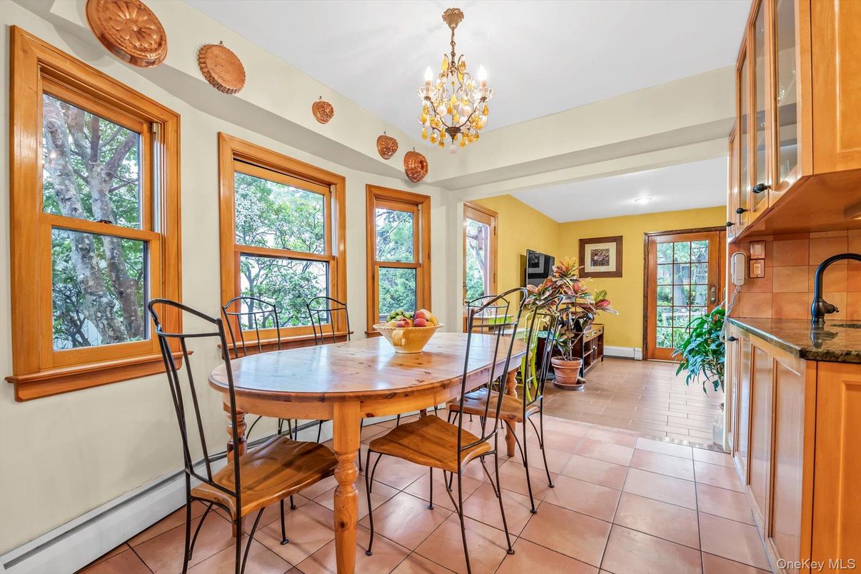 Chandelier, Dining room, Interior