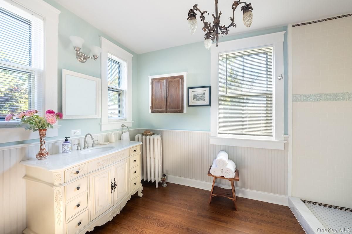 Bathroom, Interior, Wood Texture Flooring