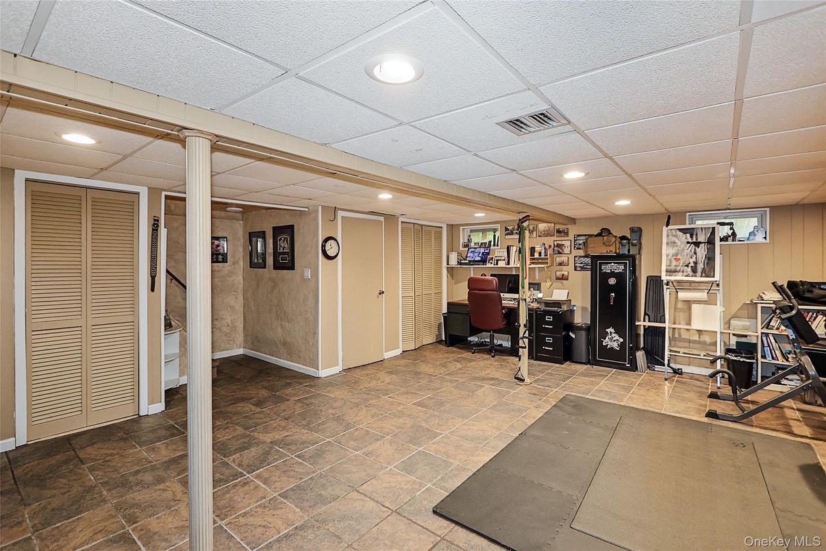 Home Office, Interior, Recessed Lighting