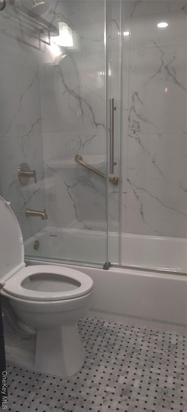Bathroom, Glass Shower, Interior, Marble Walls