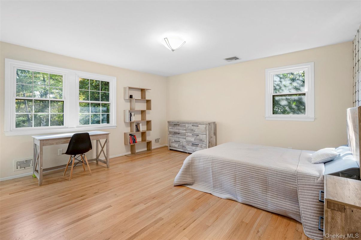 Bedroom, Home Office, Interior, Wood Texture Flooring