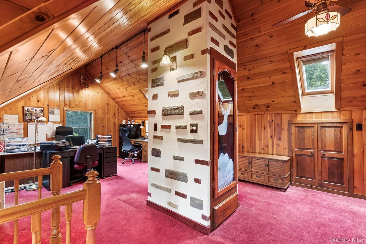 Home Office, Interior, Wooden Beams, Wooden Ceilings, Wooden Walls