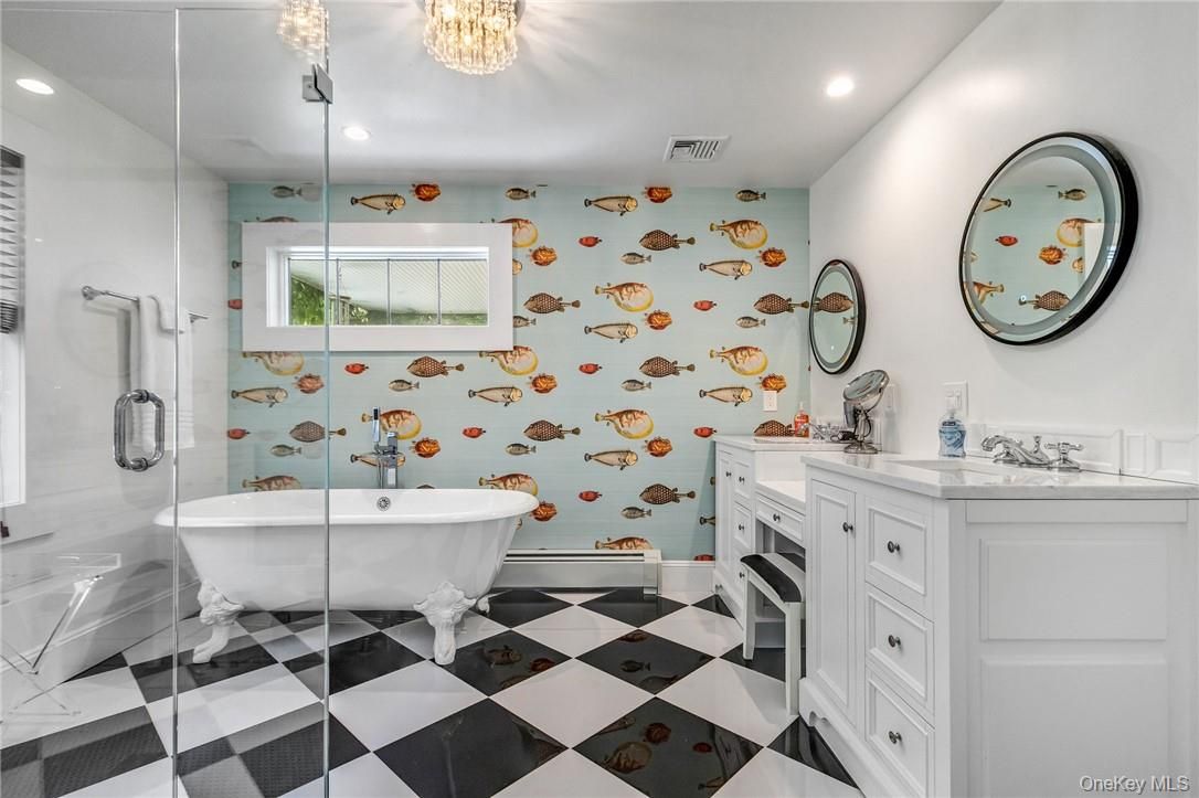 Bathroom, Free Standing Baths, Interior, Recessed Lighting