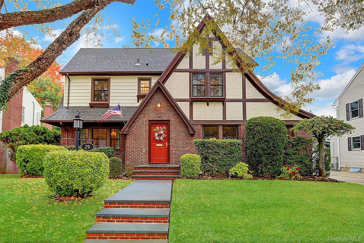 Exterior, Facade, Brick Facade, Tudor Revival
