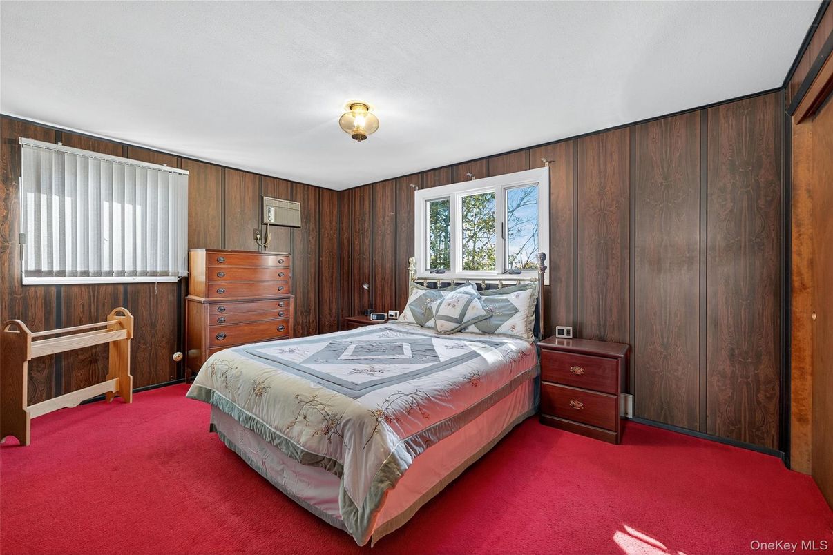 Bedroom, Interior, Wooden Walls
