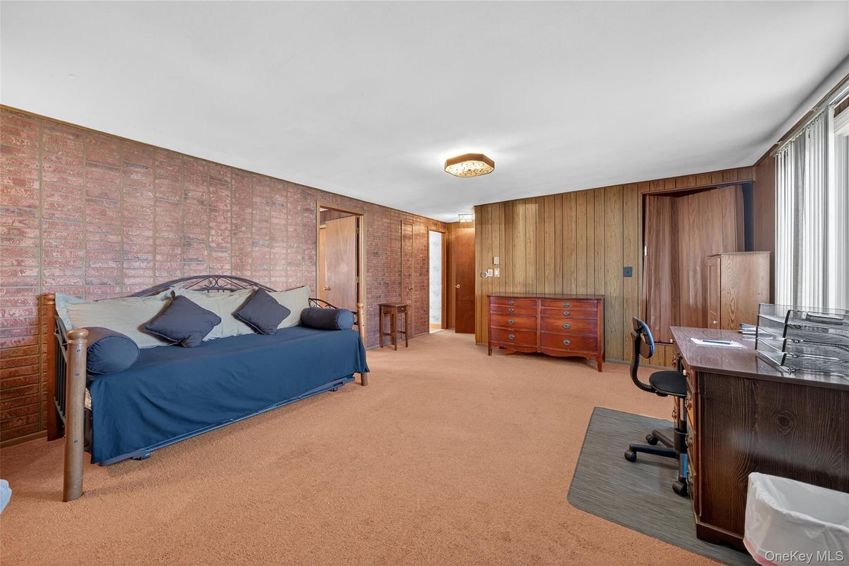 Home Office, Interior, Stone Walls