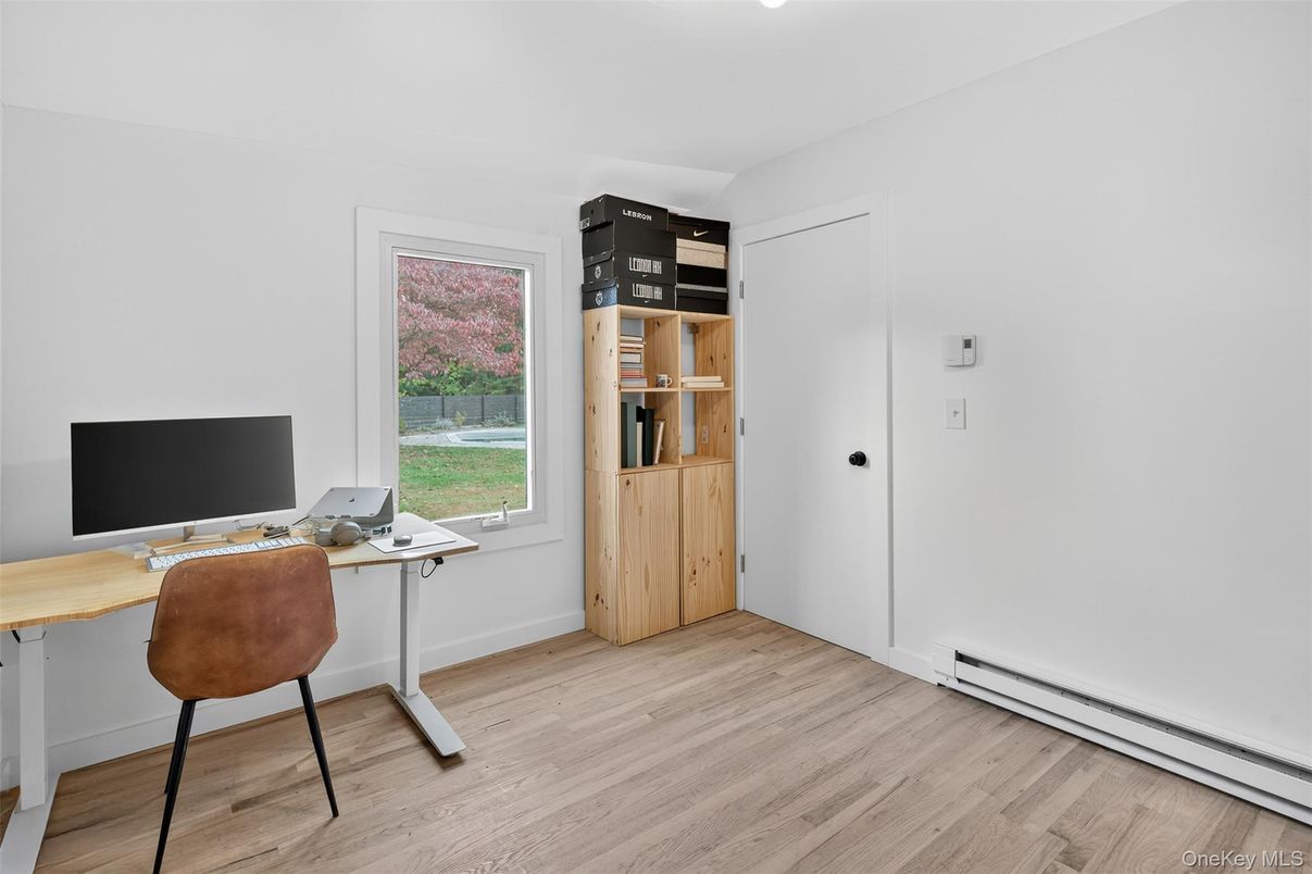 Home Office, Interior, Wood Texture Flooring