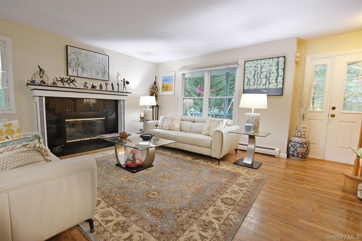 Fireplace, Interior, Living room, Wood Texture Flooring