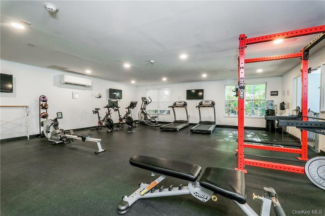 Fitness Equipment, Gym, Interior, Recessed Lighting