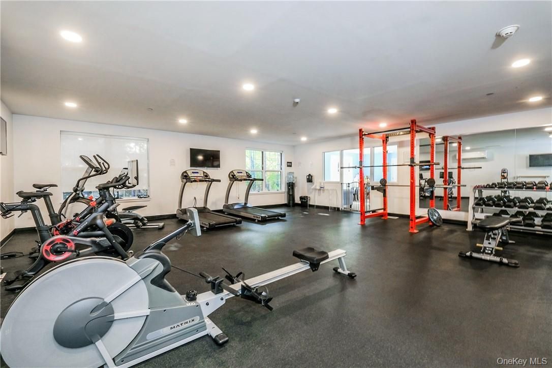 Fitness Equipment, Gym, Interior, Recessed Lighting