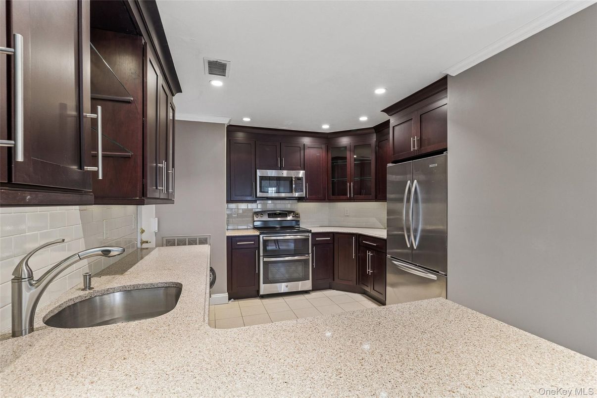 Interior, Kitchen, Recessed Lighting, Stainless Steel Appliances