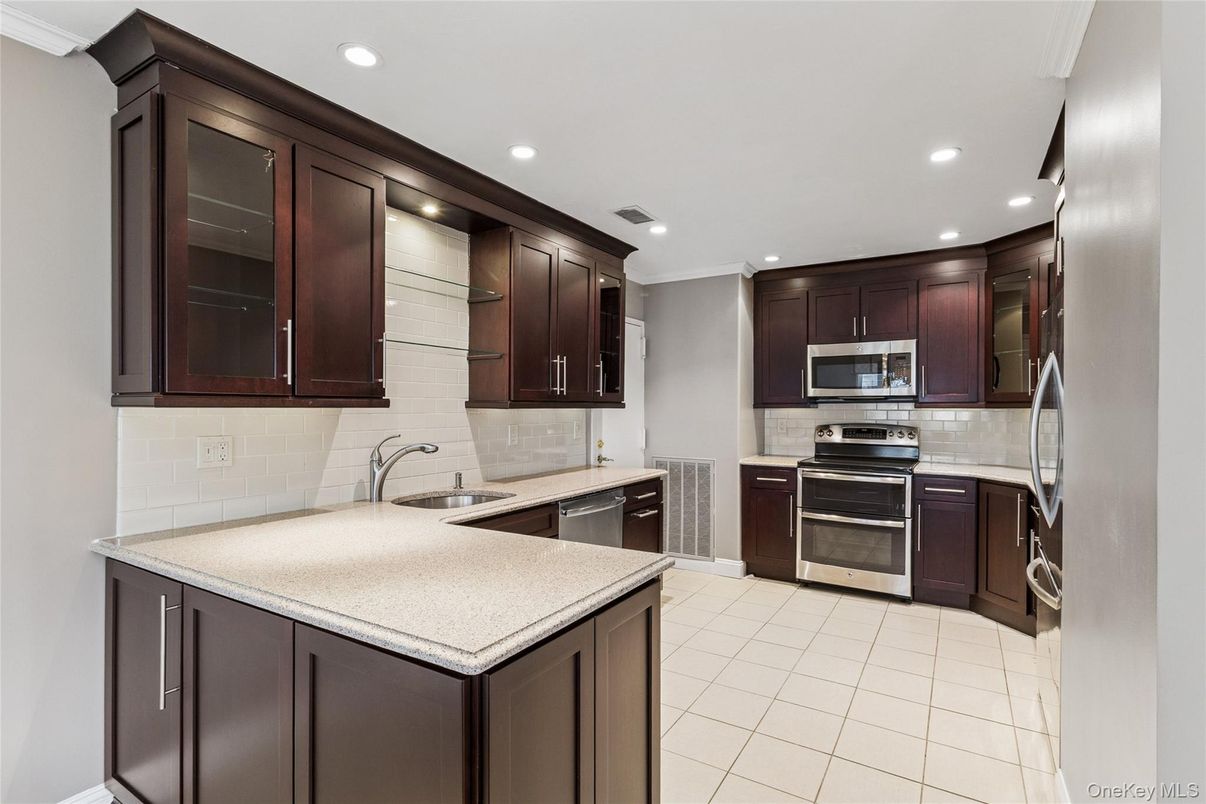 Interior, Kitchen, Recessed Lighting, Stainless Steel Appliances
