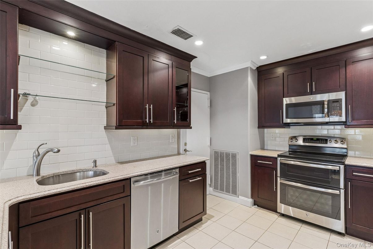 Interior, Kitchen, Recessed Lighting, Stainless Steel Appliances
