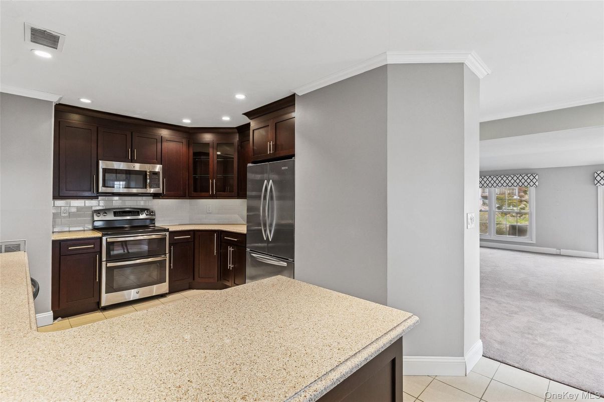 Interior, Kitchen, Recessed Lighting, Stainless Steel Appliances