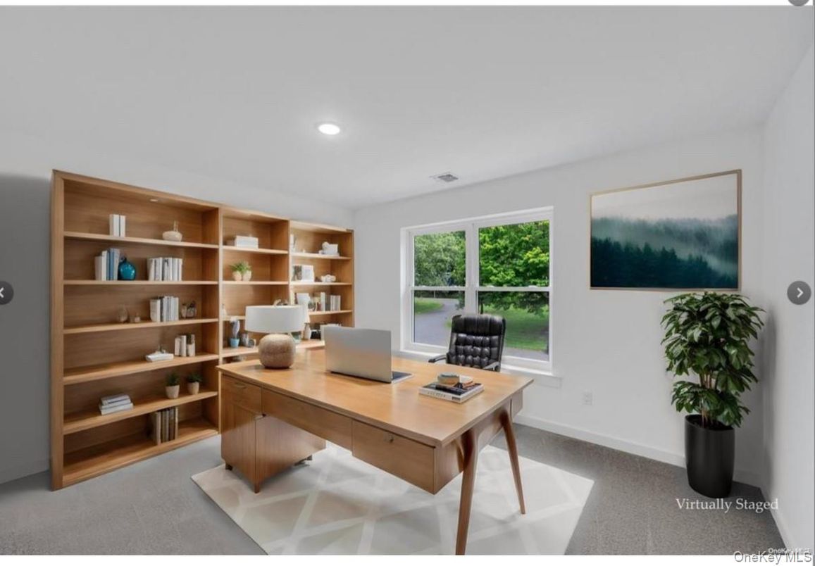 Home Office, Interior, Recessed Lighting