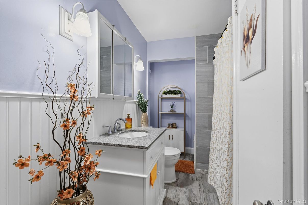 Bathroom, Interior, Wood Texture Flooring