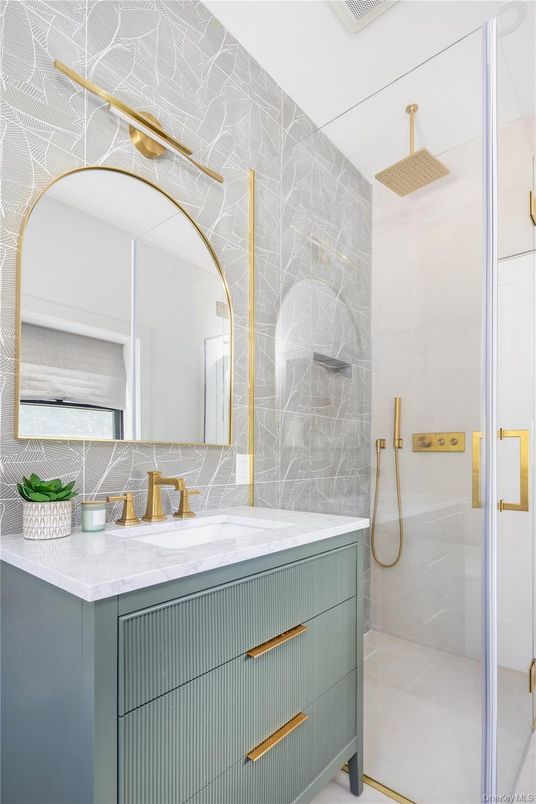 Bathroom, Glass Shower, Interior