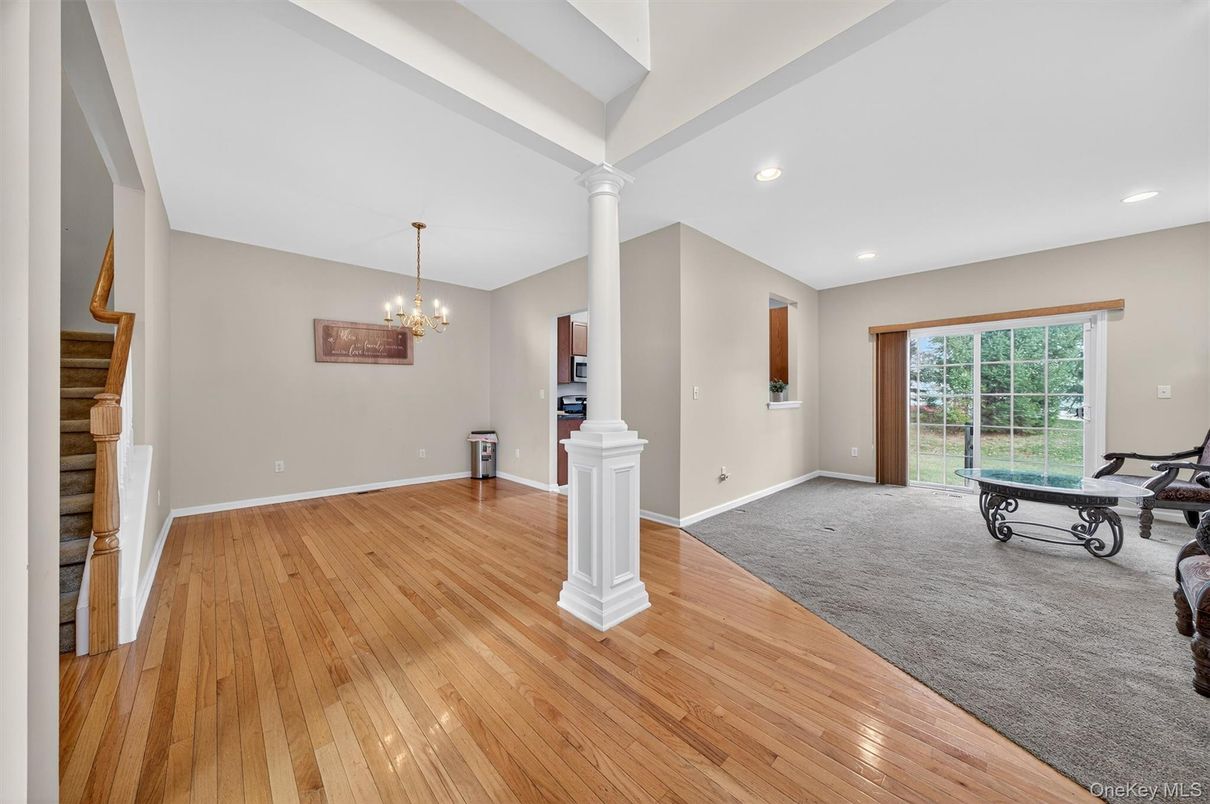 Chandelier, Interior, Recessed Lighting, Wood Texture Flooring
