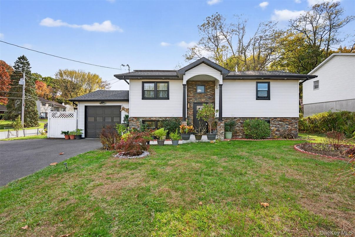 Attached, Backyard, Detached Garage, Exterior, Facade, Raised Ranch