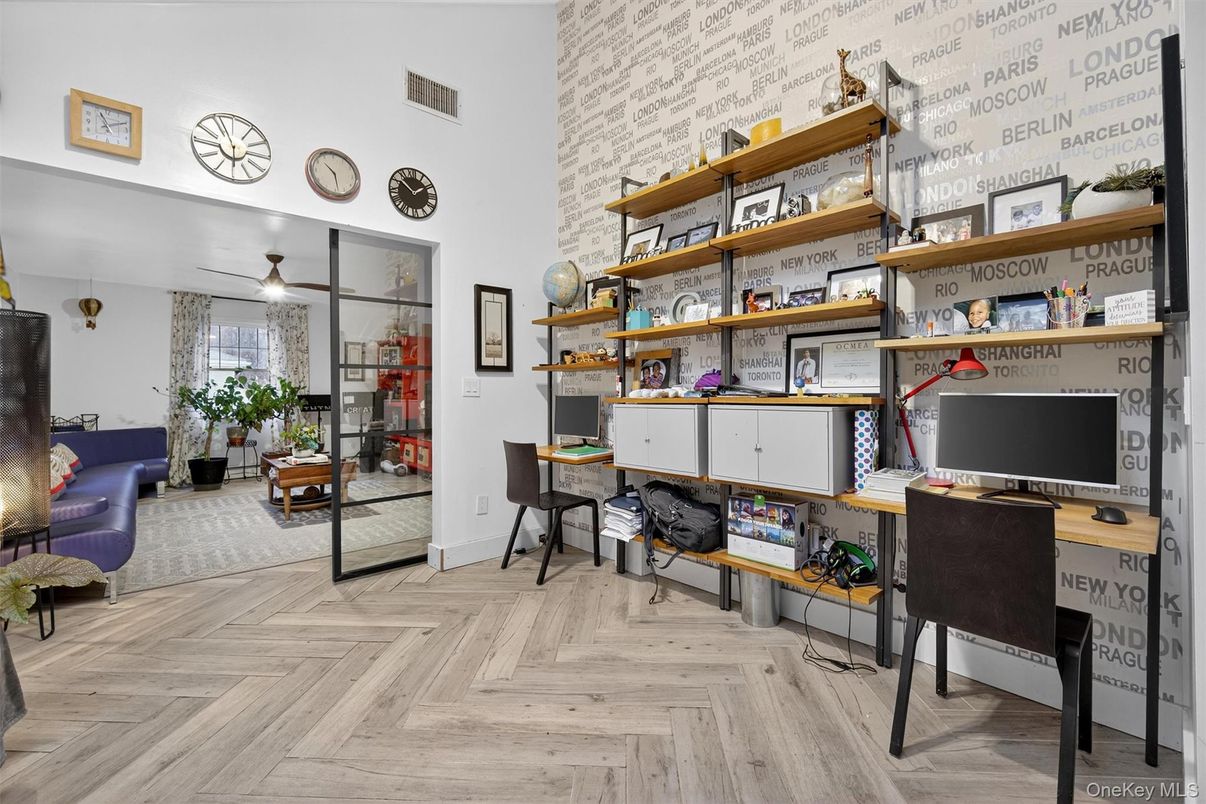 Home Office, Interior, Wood Texture Flooring