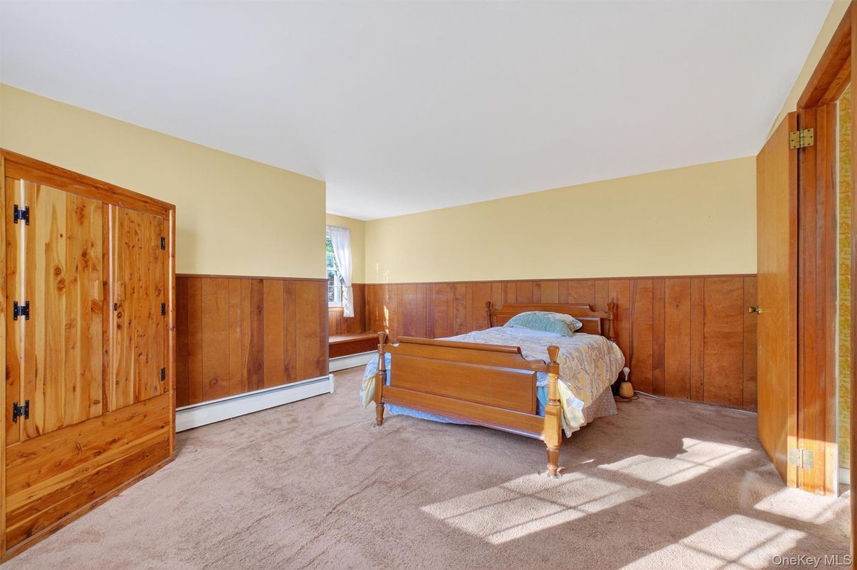 Bedroom, Interior, Wooden Walls