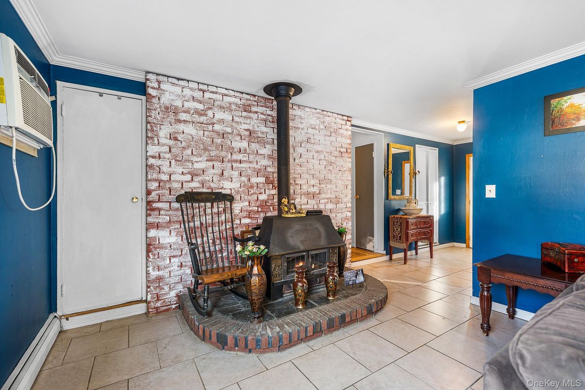 Fireplace, Interior, Stone Walls