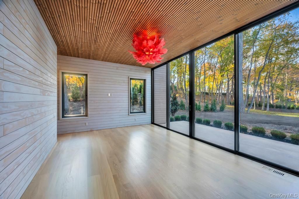 Empty room, Interior, Wooden Ceilings, Wood Texture Flooring