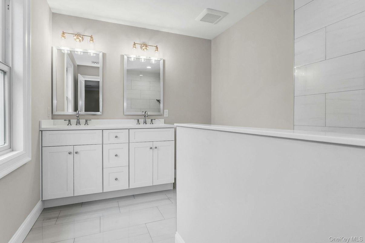 Bathroom, Dual Sink Vanities, Interior, Marble