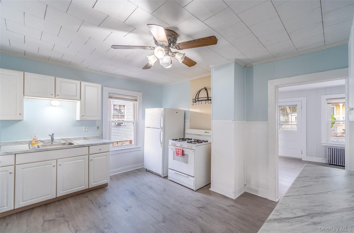 Interior, Kitchen, Wood Texture Flooring