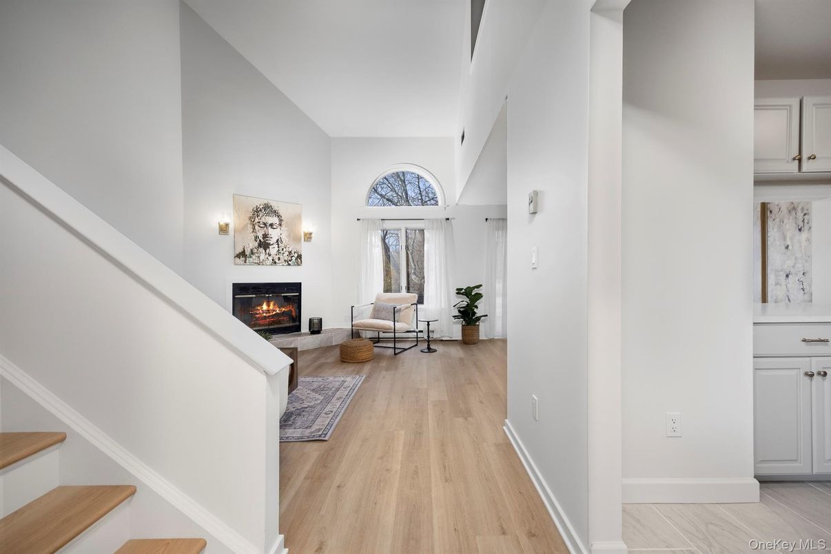 Fireplace, Interior, Living room, Wood Texture Flooring