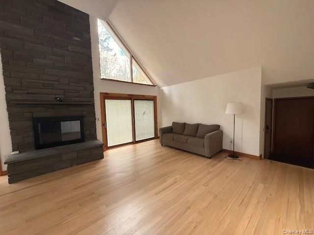 Empty room, Fireplace, Interior, Wood Texture Flooring
