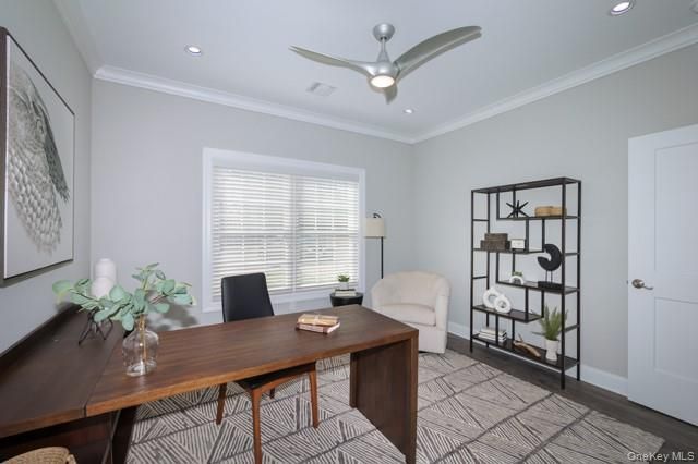 Home Office, Interior, Recessed Lighting