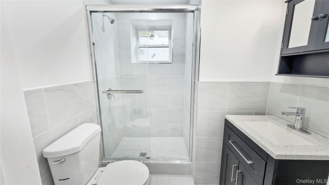 Bathroom, Glass Shower, Interior, Marble Walls