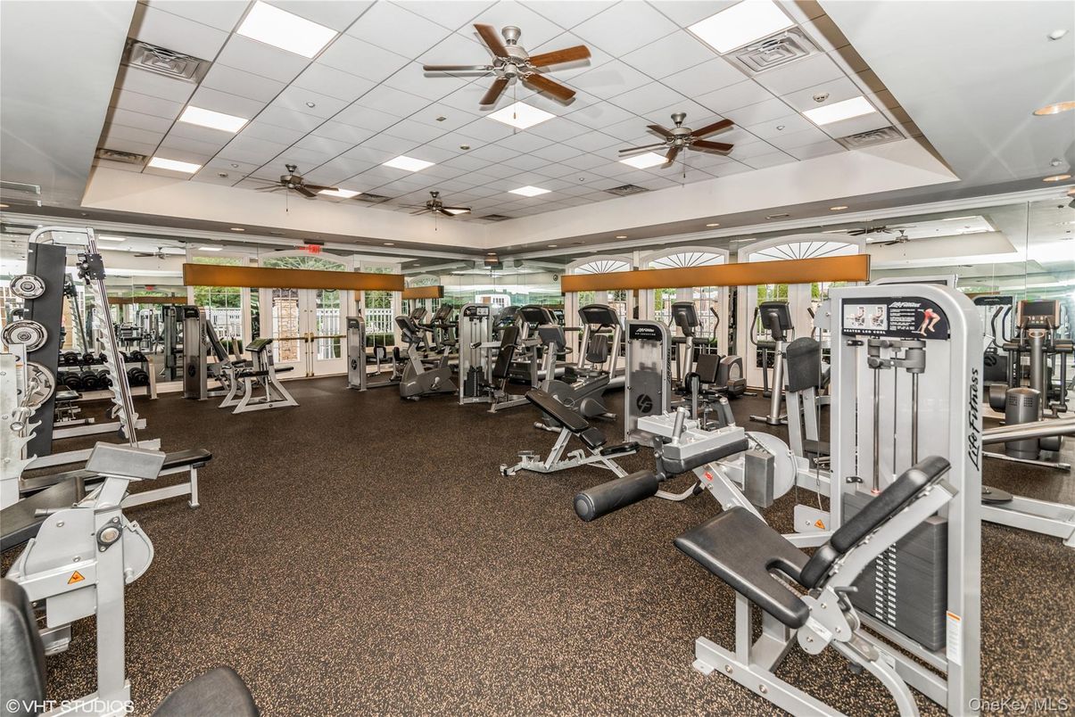 Fitness Equipment, Gym, Interior, Recessed Lighting