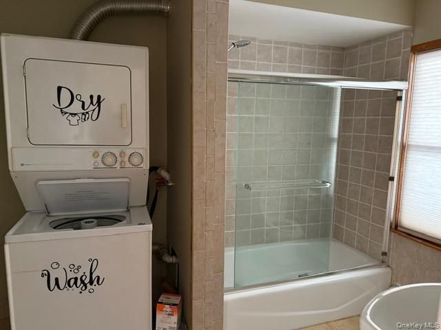 Bathroom, Glass Shower, Interior, Utility Closets, Washer