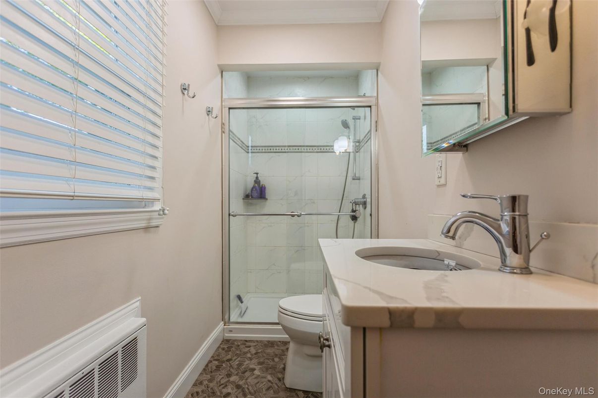 Bathroom, Glass Shower, Interior, Marble Walls