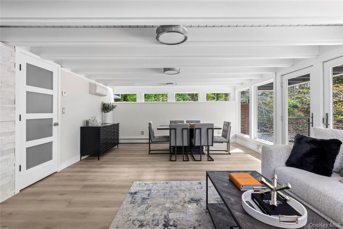 Dining room, Interior, Wood Texture Flooring