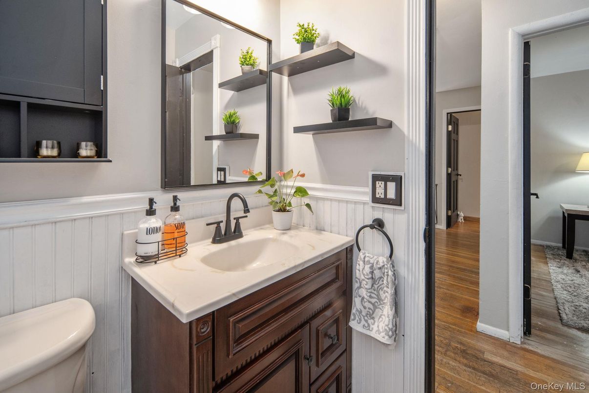 Bathroom, Interior, Wood Texture Flooring